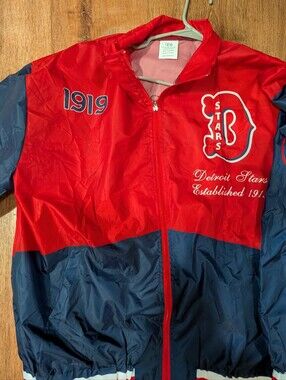 Detroit Stars (Negro League) Red & Navy Unisex Windbreaker Jacket